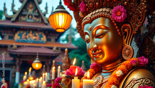 Wallpaper Mural golden budha statue Torontodigital.ca