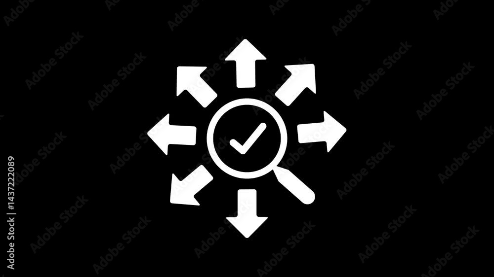 Data research icon animation.Data research technology icon. Data research icon animation.Data research technology icon.