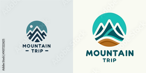 mountain trip logo design inspiration