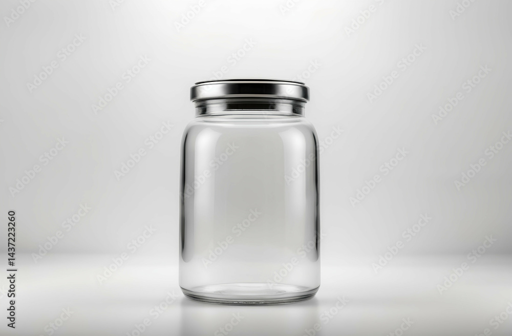 Modern indoor jar empty isolate on white background
