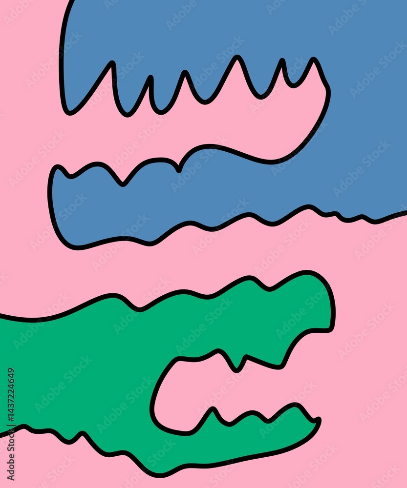 Obraz premium Hand Drawn and Illustration for Retro Vintage Background