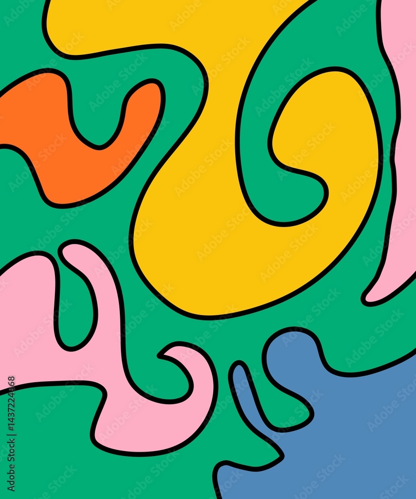 Hand Drawn and Illustration Retro Background Hand Drawn and Illustration Retro Background