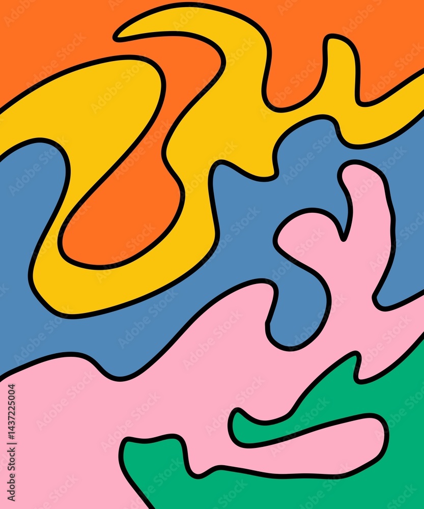 Hand Drawn and Illustration Retro Background Hand Drawn and Illustration Retro Background
