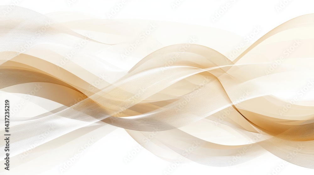 Fototapeta premium Abstract line wave poster background with dynamic flowing curves, creating a minimalist and modern design for banners, covers, and ads.