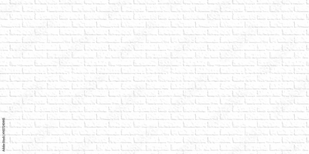 White brick background texture. White brick pattern and white background wall brick.	