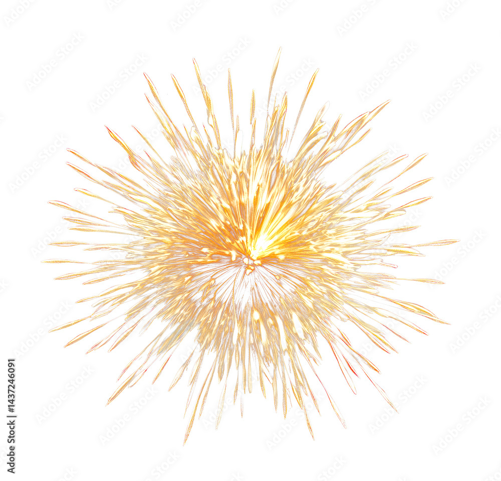 Fototapeta premium PNG Fireworks background illustration celebration.