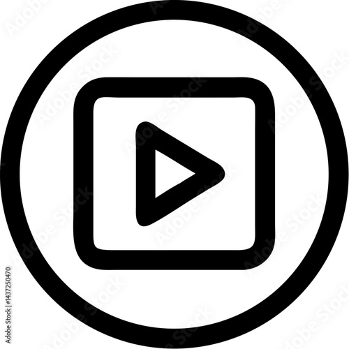 Free Download A video   sign vector on pure white background. - GFXLoad