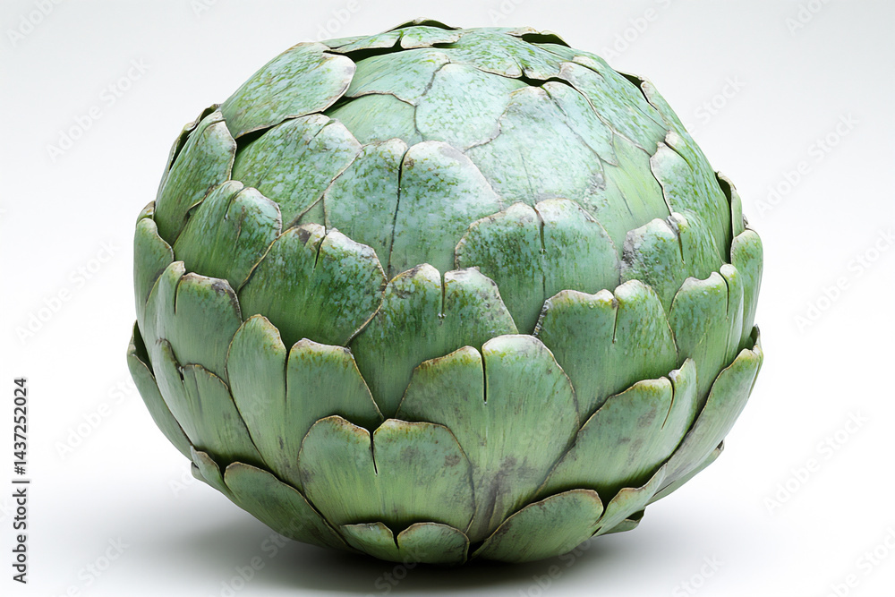 Fototapeta premium unique green artichoke fruit,