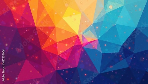 Abstract geometric shapes, vibrant colors, modern style, style, seamless, graphics