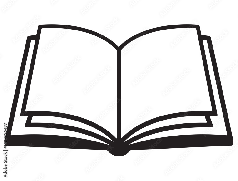 BOOK SILHOUETTE WHITE BACKGROUND BOOK SILHOUETTE WHITE BACKGROUND