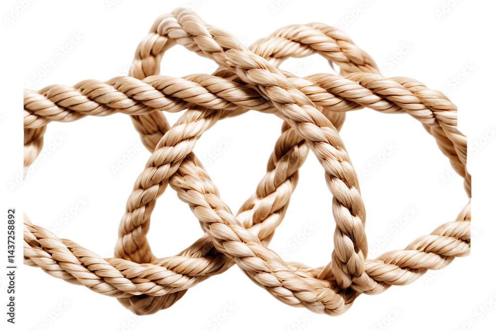 Braided Rope Forming a Knot Braided Rope Forming a Knot