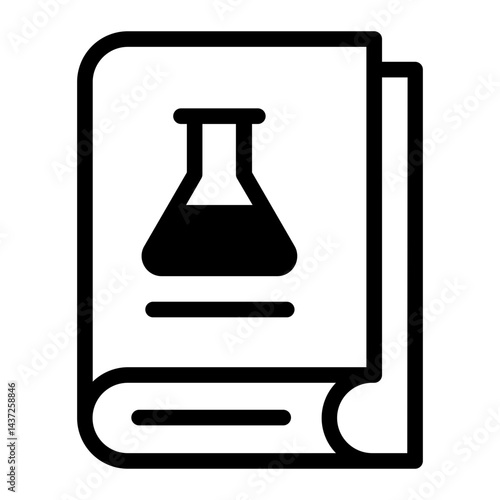 Chemistry Book Line icon