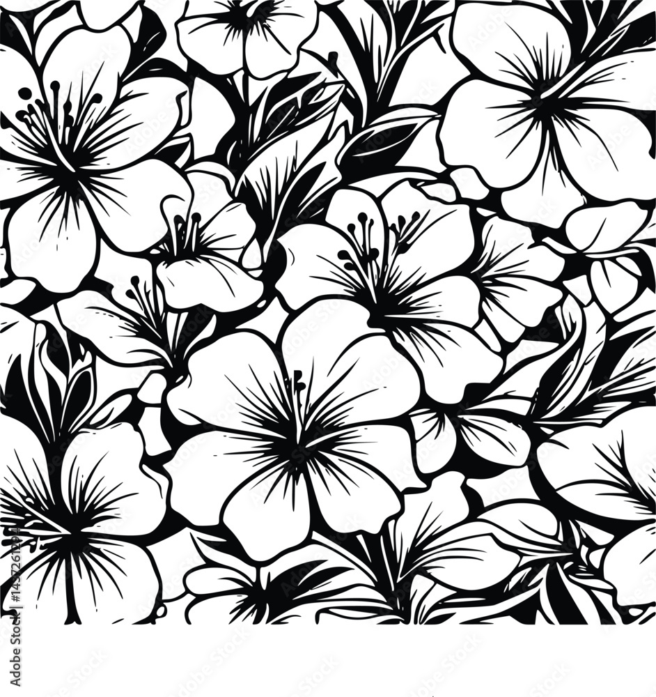 Obraz premium seamless floral background