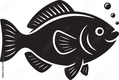  Vibrant Fish Illustration for Ocean Lovers , Colorful Fish Drawing , Stunning Fish Sketch Art: Intricate Designs for Sea Enthusiasts