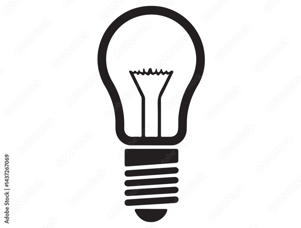 BULB ICON SILHOUETTE BULB ICON SILHOUETTE