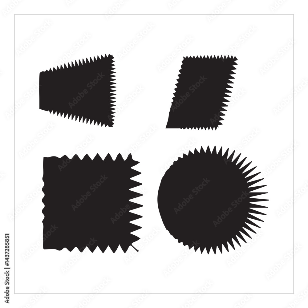 Fototapeta premium set of computer circuit board basic shape set