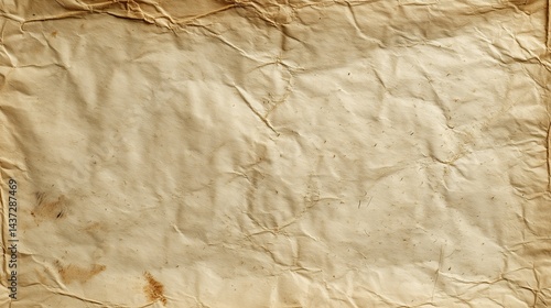 Vintage Letter Paper Texture with Aged Ivory Tones and Faded Edges for Retro Stationery and Historical Design