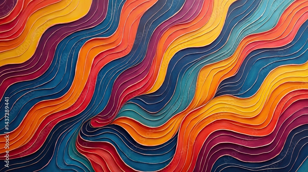 Vivid abstract design with swirling lines and geometric shapes in saturated hues, featuring overlapping forms and a sense of fluid motion.
Vivid abstract design with swirling lines and geometric shapes in saturated hues, featuring overlapping forms and a sense of fluid motion.