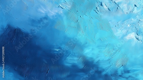 Textured blue painted background with rich gradients and rough brush strokes creating a deep and expressive abstract surface