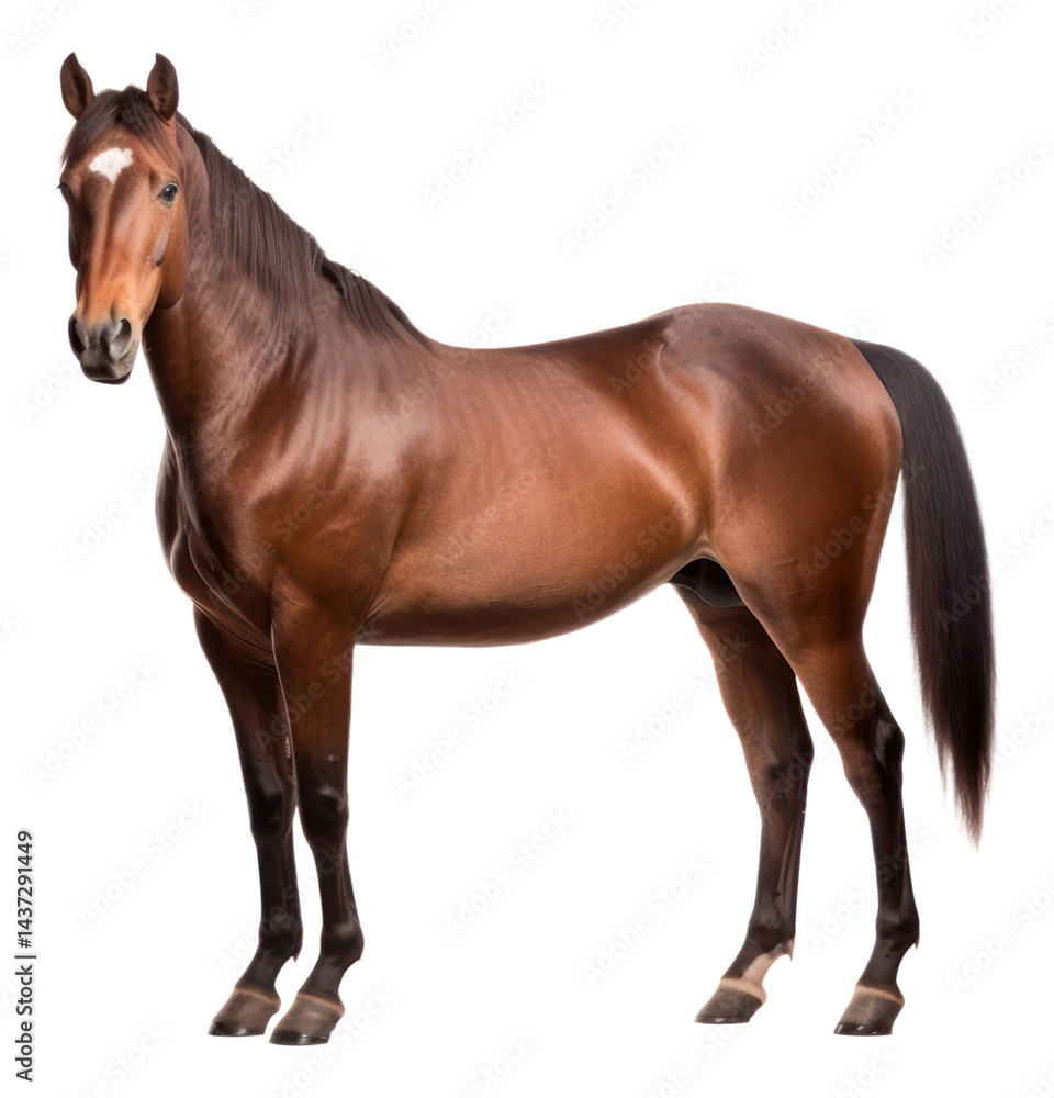 Naklejka premium PNG Stallion mammal animal horse.