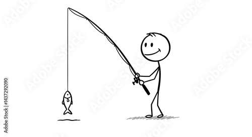 man fishing on the beach