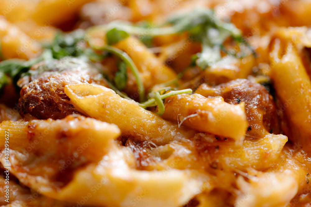 italian meatball macaroni and cheese