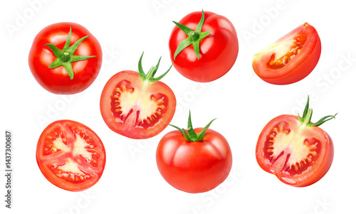 set of red tomatoes