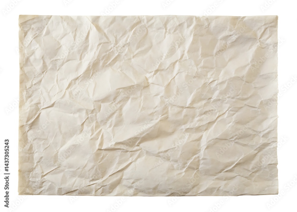 Obraz premium Paper texture front view isolated on white background