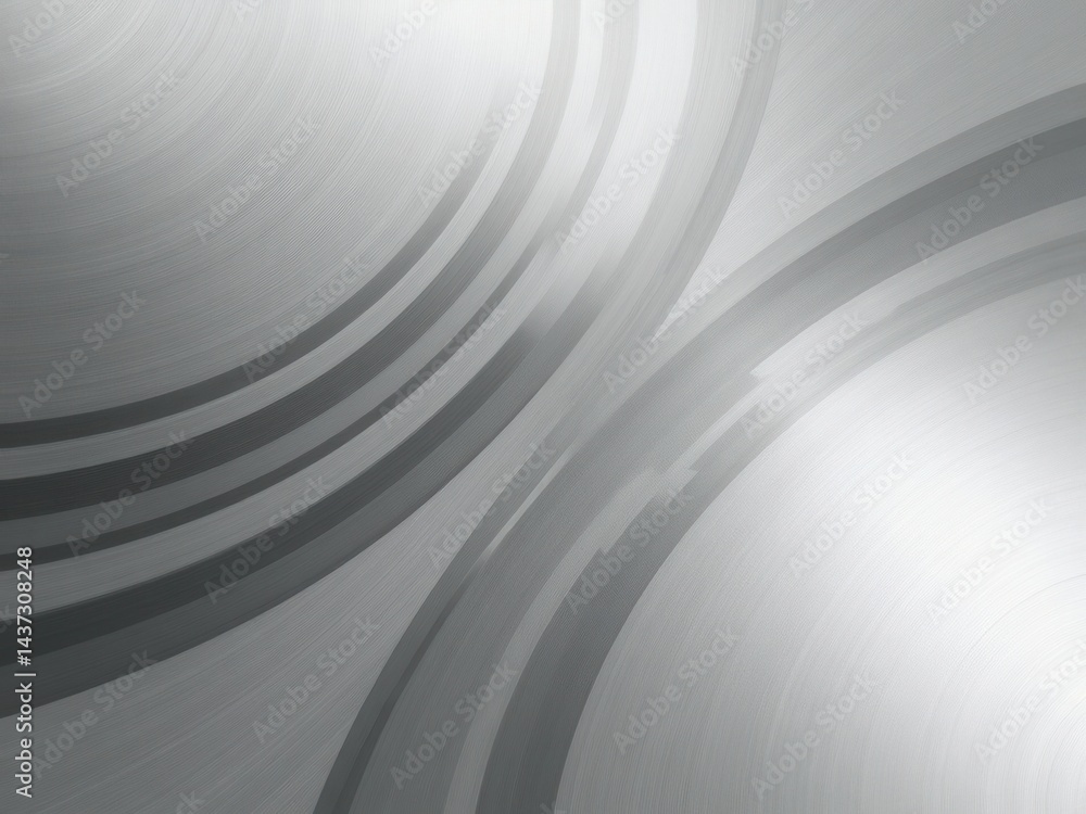 Curved abstract metallic background, texture.
