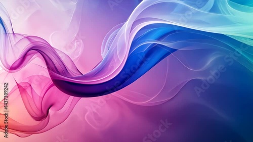 Mesmerizing flow of colorful smoke in a seamless loop a visual symphony of abstract art.