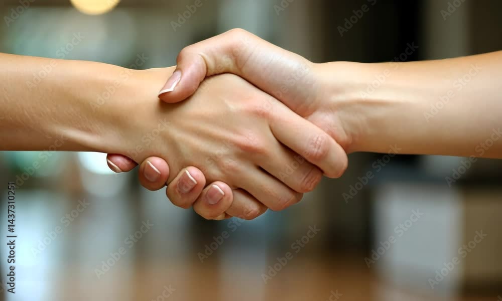 Cordial Handshake Displaying Rapport and Professionalism in a Business Setting Cordial Handshake Displaying Rapport and Professionalism in a Business Setting