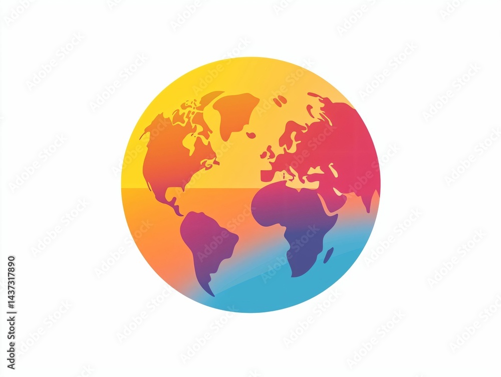 Global Earth Icon Global Earth Icon