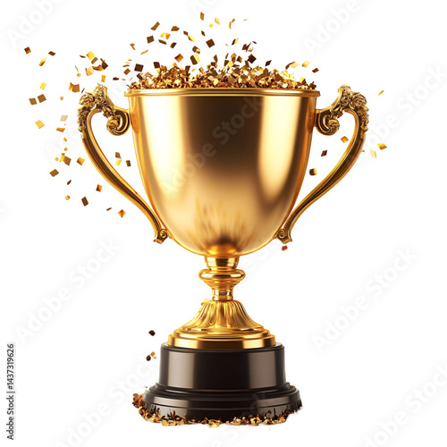 Golden trophy award image