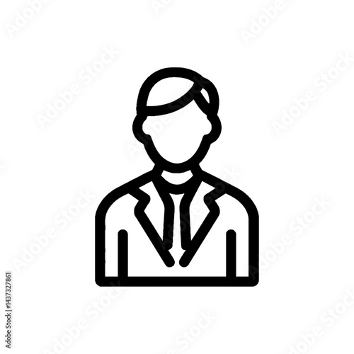 Moderator icon vector