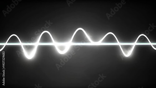 A dynamic, glowing wave form