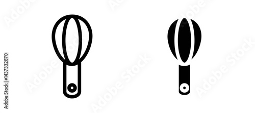 Beater icon in black color for website or app.
