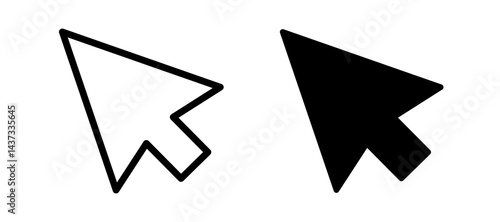 Mouse icon in black color for website or app.