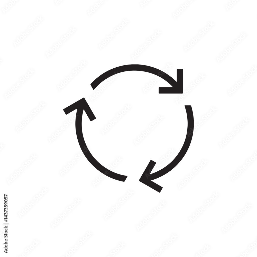 WebCircular arrows icon representing cycle and process Vector WebCircular arrows icon representing cycle and process Vector