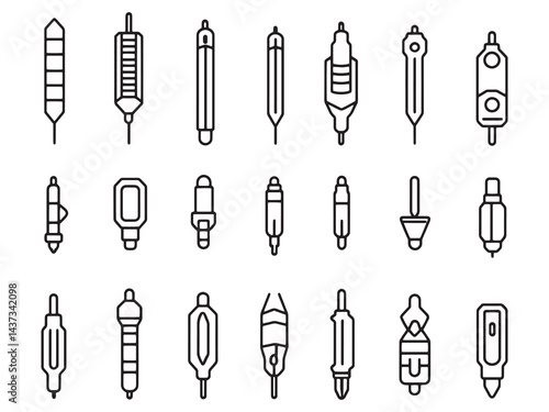 Wallpaper Mural Electric Screwdriver line art icon vector symbol drawing Torontodigital.ca