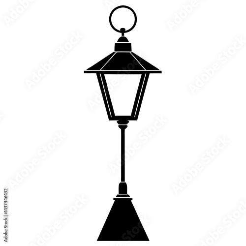 street lamp vector illustration