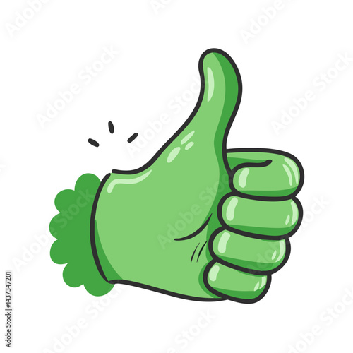 green thumb up icon, green thumb up vector illustration-simple illustration of green thumb up, perfect for green thumb up logos and icons