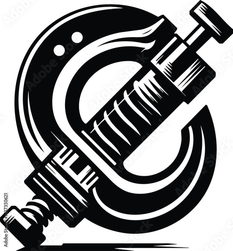 Dynamic C Clamp Silhouette with Screw Tension Detail