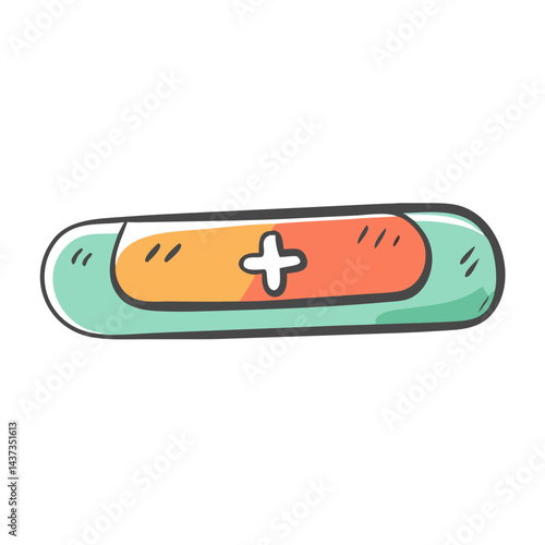 health bar icon, health bar vector illustration-simple illustration of health bar, perfect for health bar logos and icons