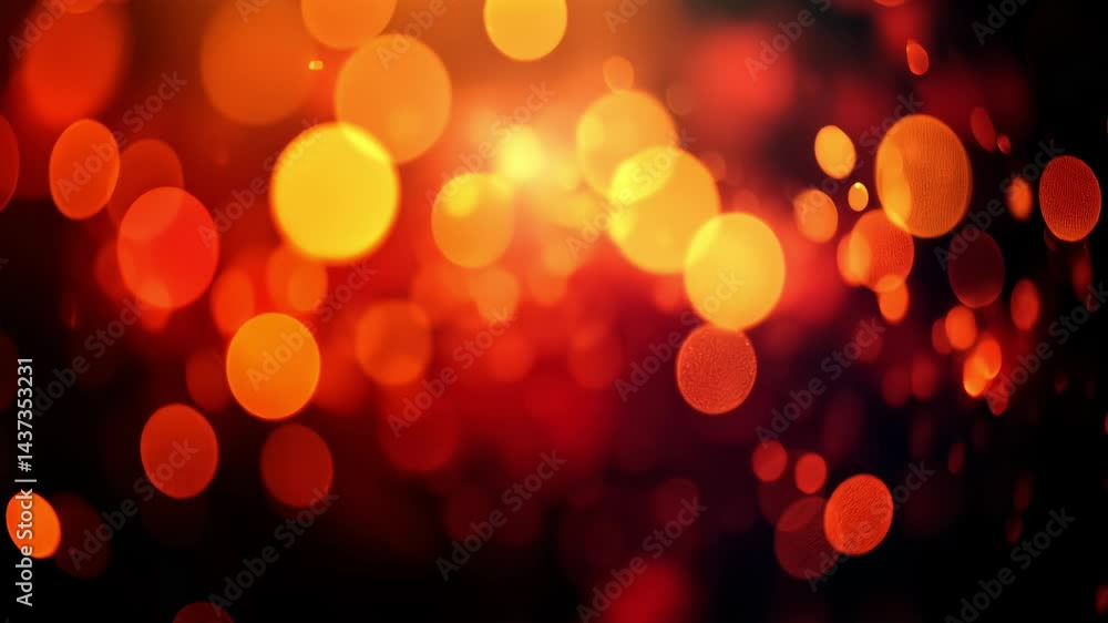 orange red bokeh lights glowing in romantic dreamy background orange red bokeh lights glowing in romantic dreamy background
