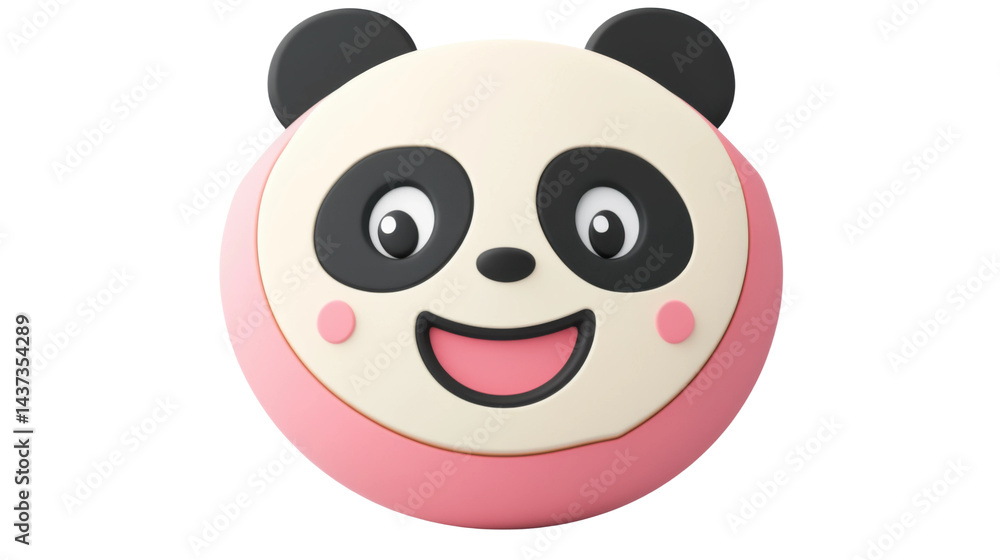 Cute panda dessert bakery cake design playful environment close-up Cute panda dessert bakery cake design playful environment close-up