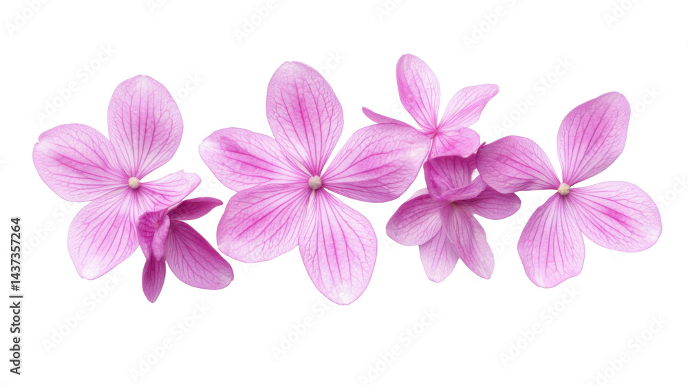 Obraz premium Vibrant pink flower arrangement nature studio floral photography. Isolated on transparent background, png.