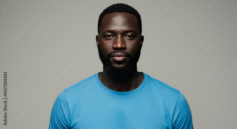 Portrait of a Calm and Confident Black Man Portrait of a Calm and Confident Black Man