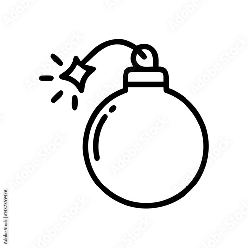 Hand Grenade Explosive Weapon Icon Design