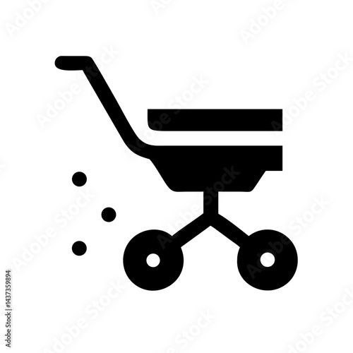 Lawn Seed Spreader Gardening Tool Icon Design