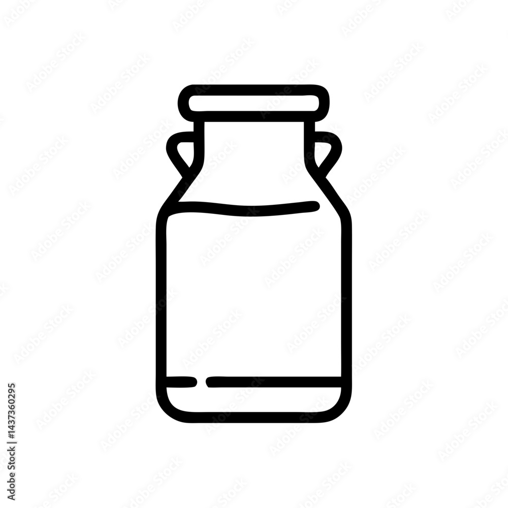 Milk Canister Storage Container Icon Design Milk Canister Storage Container Icon Design